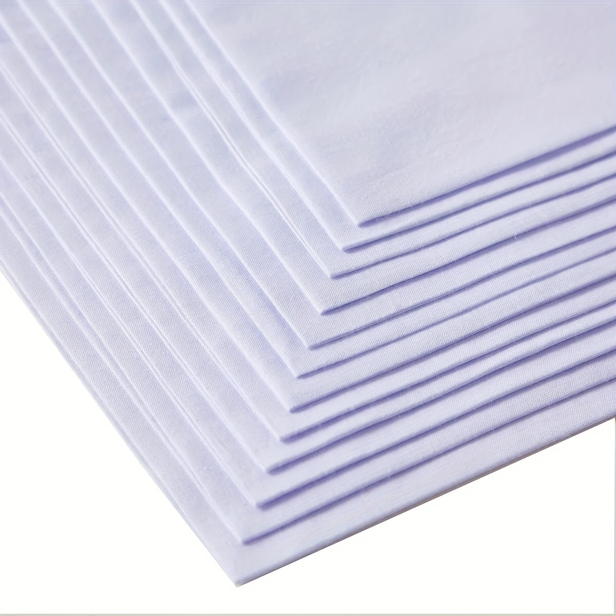 

12pcs/set 15.75" Cotton Square Handkerchiefs Solid White Stripe Hankies Large Square Classic Handkerchiefs Bulk Set Suit Accessories