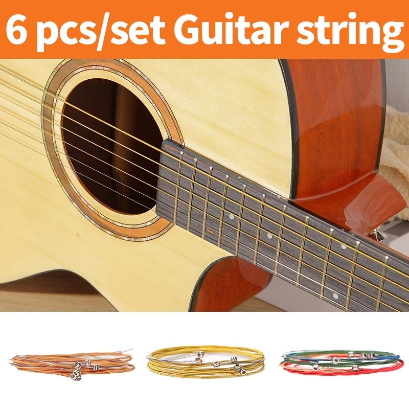 acoustic guitar strings labeled
