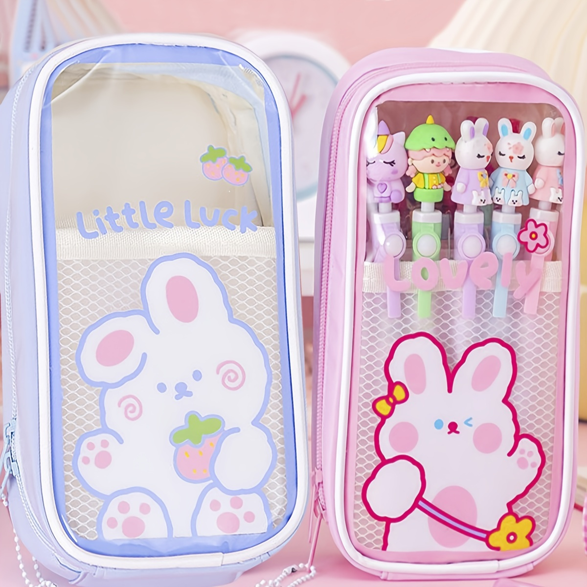 Kawaii Daisy Pencil Case Transparent Daisy Candy Color School Pencil Box  Pencil Bag School Supplies Stationery - Temu Oman