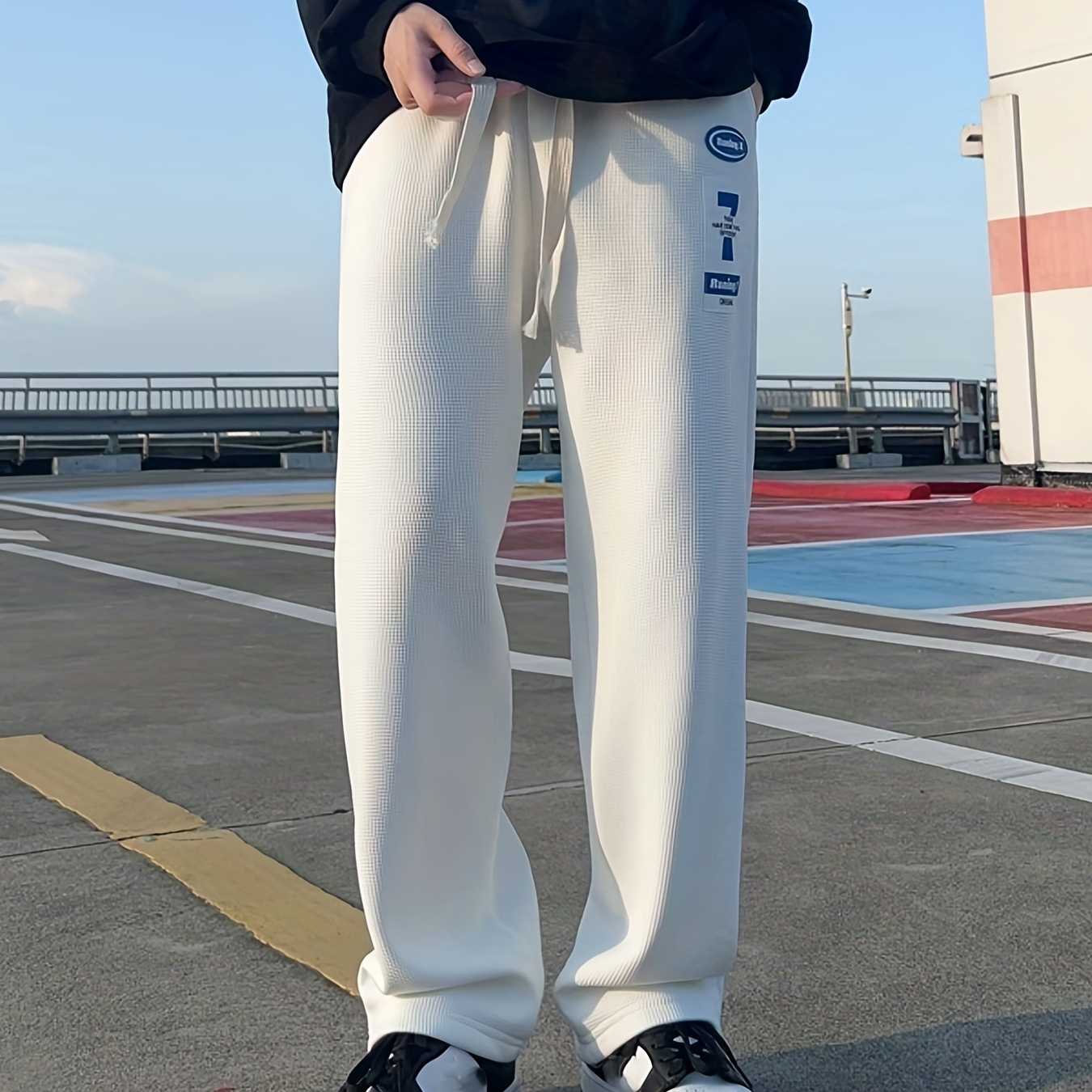 Colsie Sweatpantsmen's Graphic Sweatpants - Casual Drawstring Streetwear  Trousers