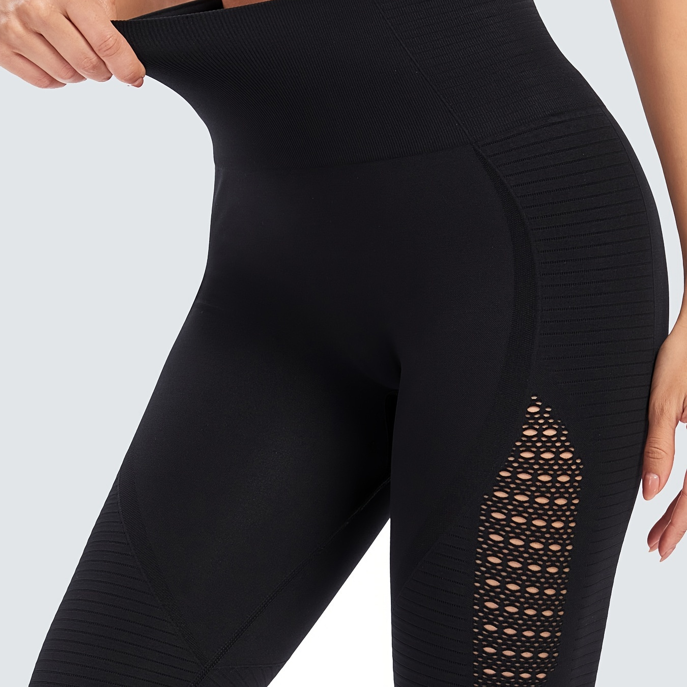 Seamless Workout Leggings Butt Lifting Tummy Control High Waist Yoga ...