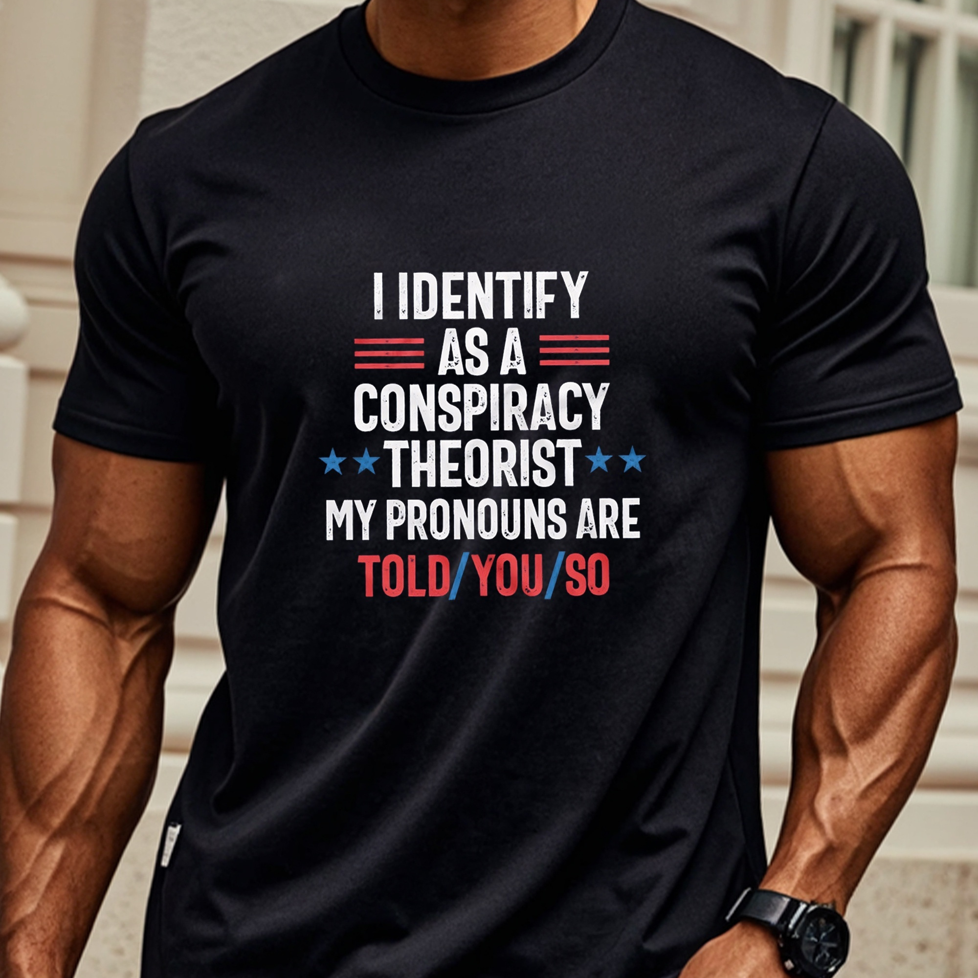 

I Identify As A Theorist My Are Told/you/ Funny T Shirts For Men 's Graphic Crew Neck Casual Soft 100% Cotton T Running 4 Seasons Mens Cotton T Shirts.