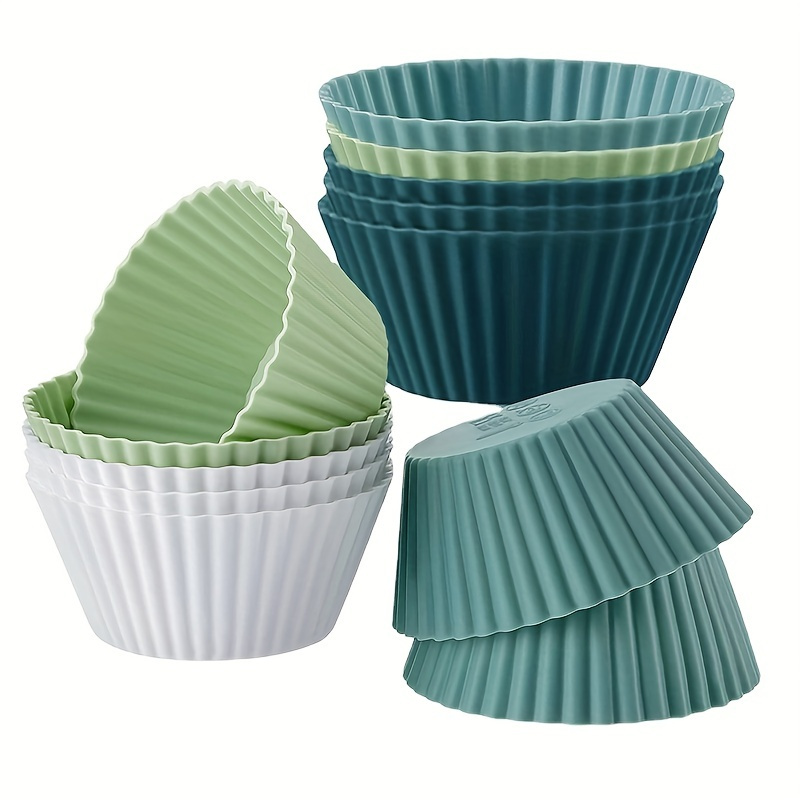 Square Muffin Cups, Disposable Kraft Paper Cupcake Cups, Exquisite