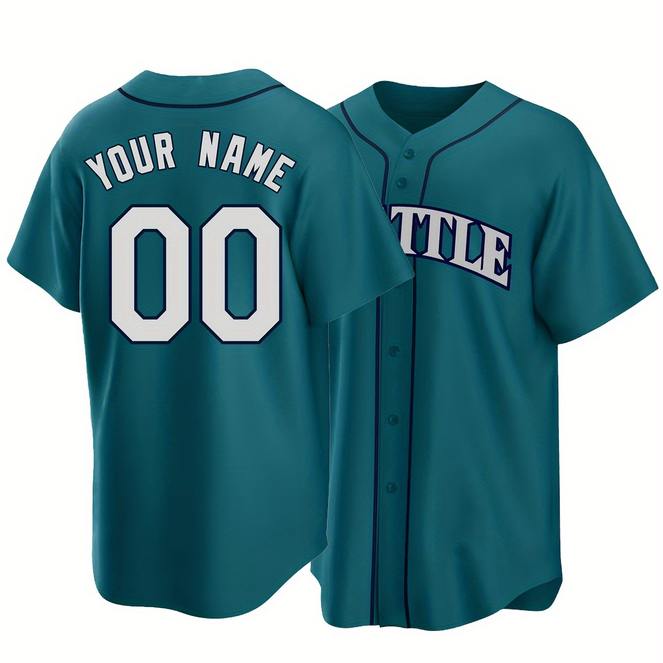 

Customized Name And Number, Men's Baseball Jersey, Outdoor Daily Leisure Sports Shirt