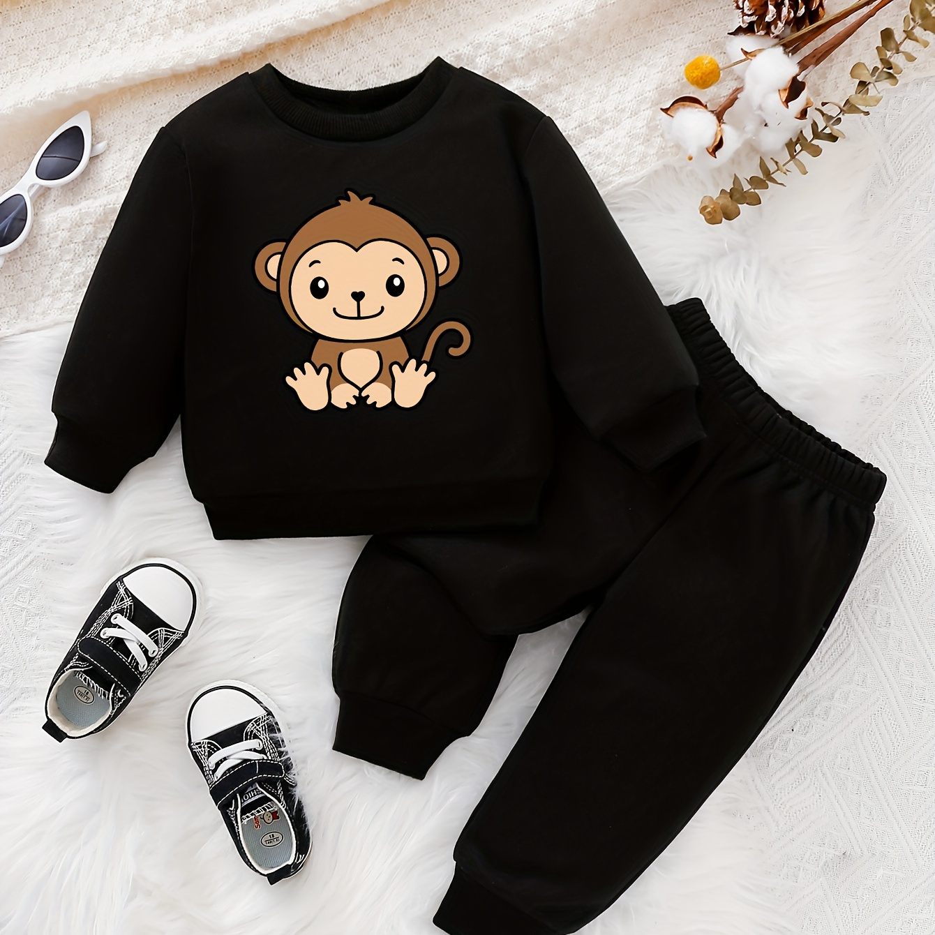 Hoodies das crianças Crianças Curioso George Macaco Bonito Dos Desenhos  Animados Moletons Do Bebê Algodão Pullover Tops Menina Menino Roupas  Outono, KYT5266