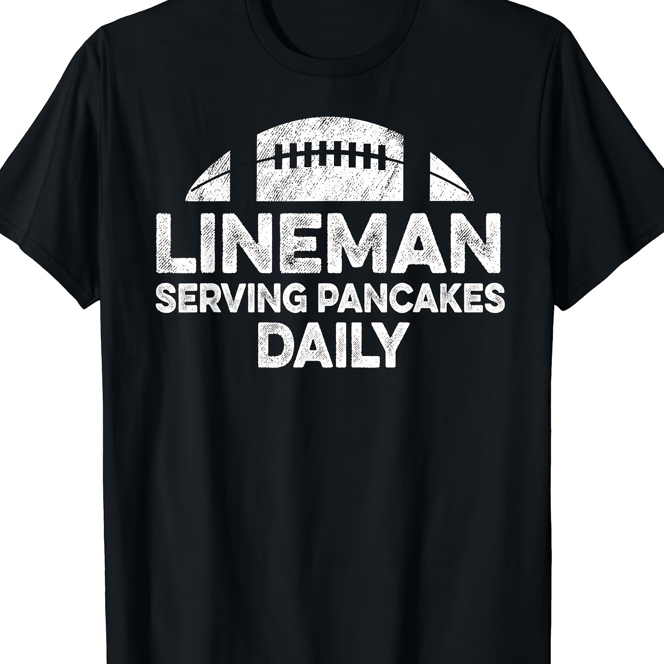 

Serving Pancakes Daily Football Offensive T-shirt, Men's T-shirt, 220g