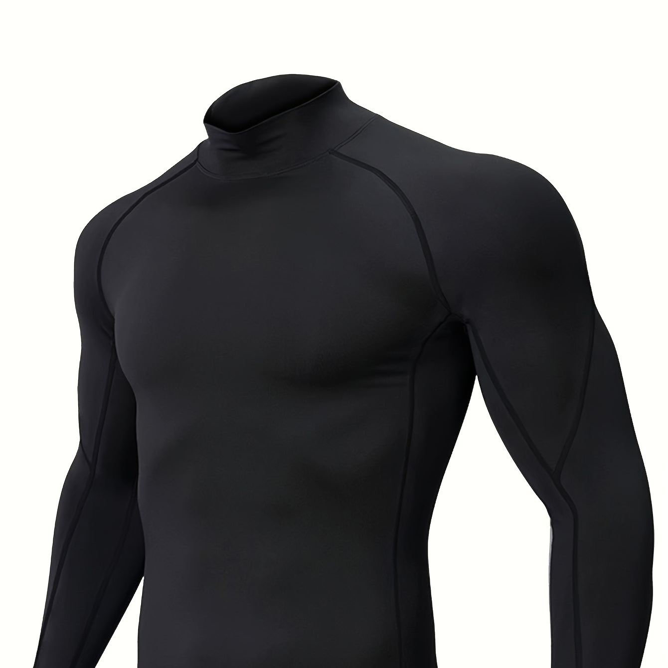 

Men's Athletic Long Sleeve Muscle Fit T-shirt, Men's Breathable T-shirt, Comfy Top For Sport Fitness, Outdoor Cloth