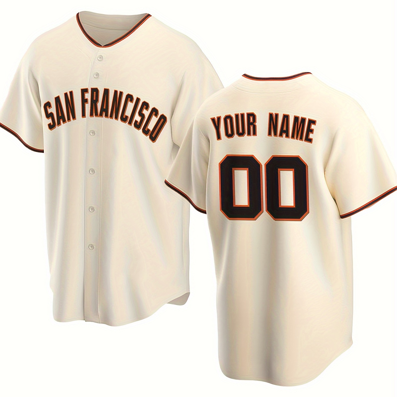 

Customizable Name And Number Embroidered Leisure Sports Customization Men's Baseball Jersey