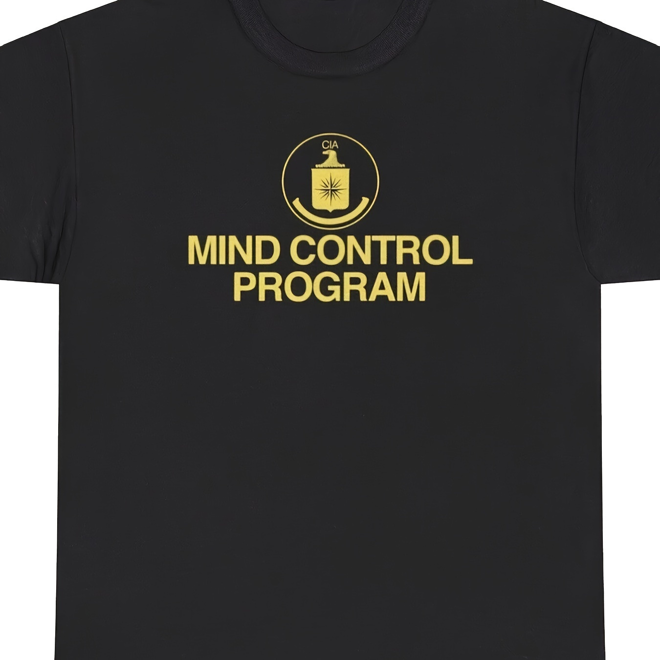 

Cia Control Program T-shirt Funny Political Graphic Tee Soft And Comfortable Round Neck - 220g