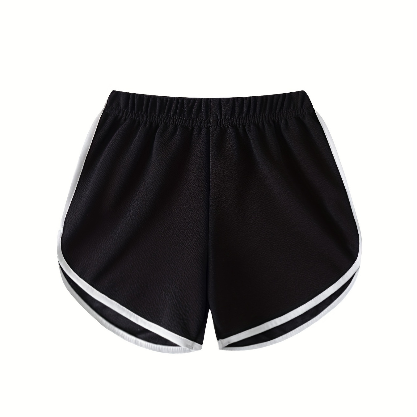 

Casual Striped Shorts Girls Comfy Elastic Waist Loose Fit Shorts For Summer Sports Runing Cycling Gift