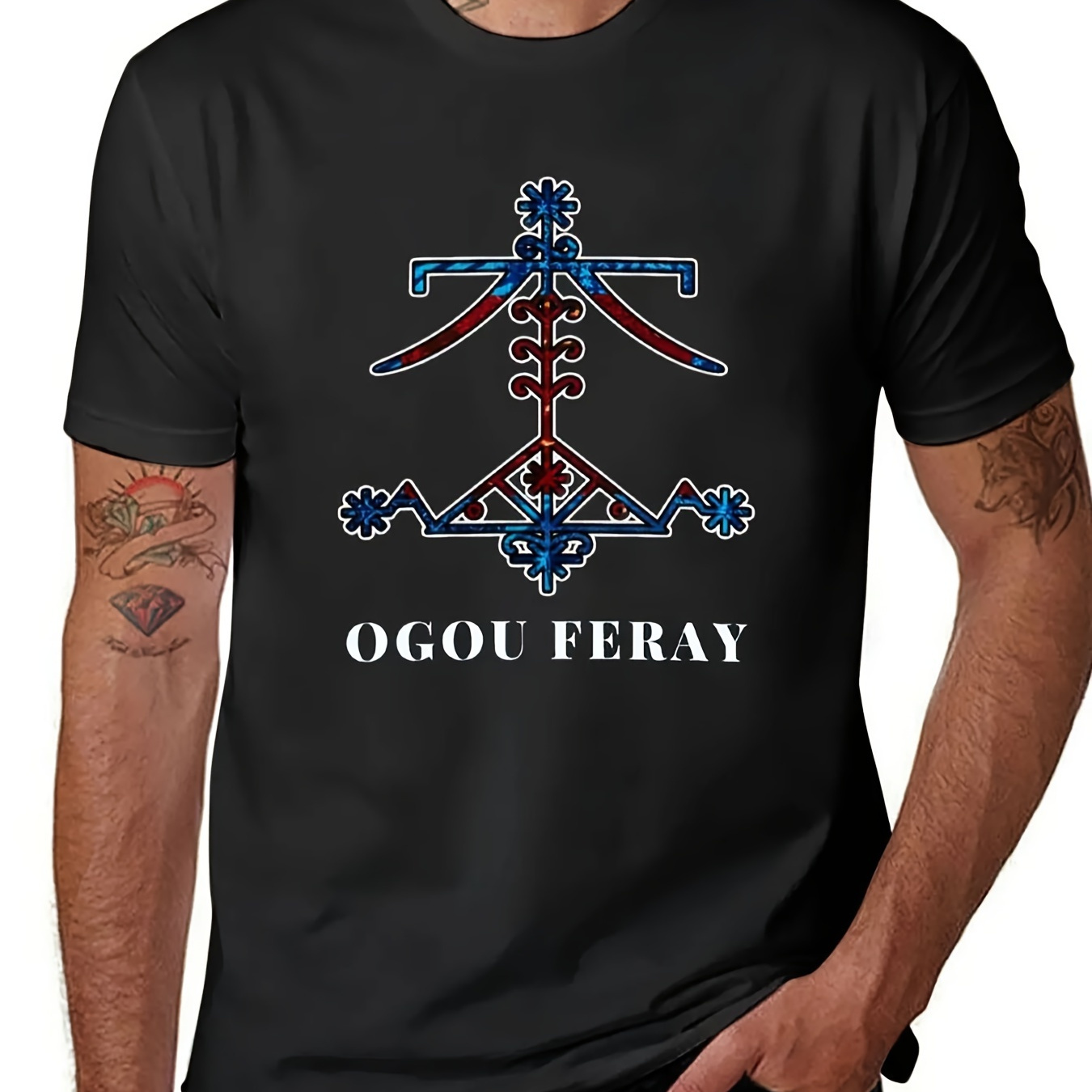 

For T- Ogou Vodou Ogou Vodou Men Clothing Tee 220g