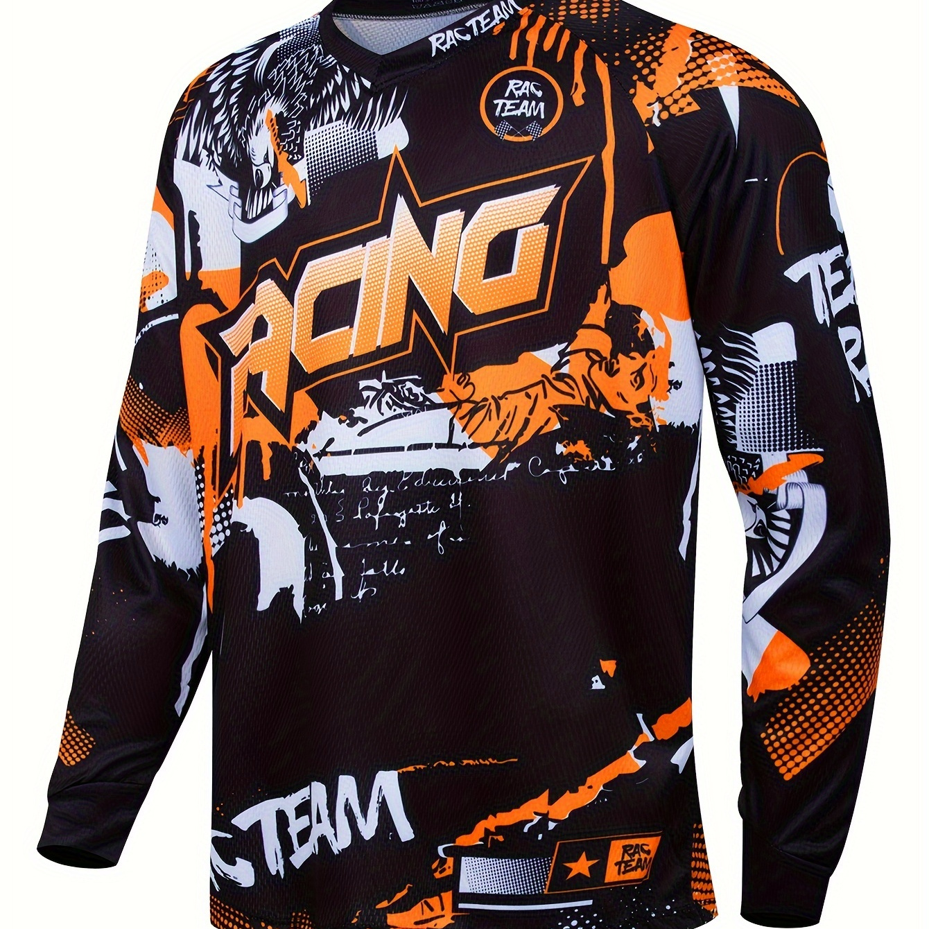 

Racing New Long-sleeve Cycling Outdoor Quick-dry Off-road Motorcycle Mountain Bike Long-sleeve T-shirt Mountain Bike Gear (comparable To Products)