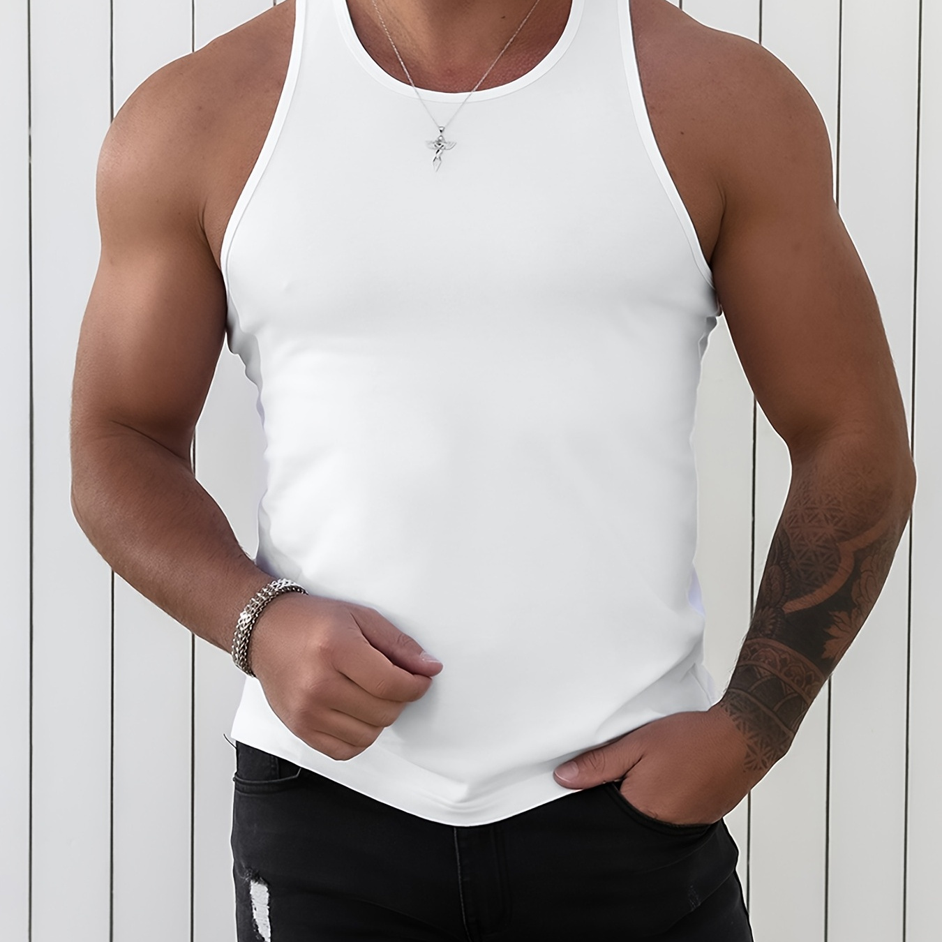 so What' Men's Casual Sleeveless Tank Tops, Men's Breathable Vest For  Fitness, Workout, Training Summer Clothes - Temu Ireland