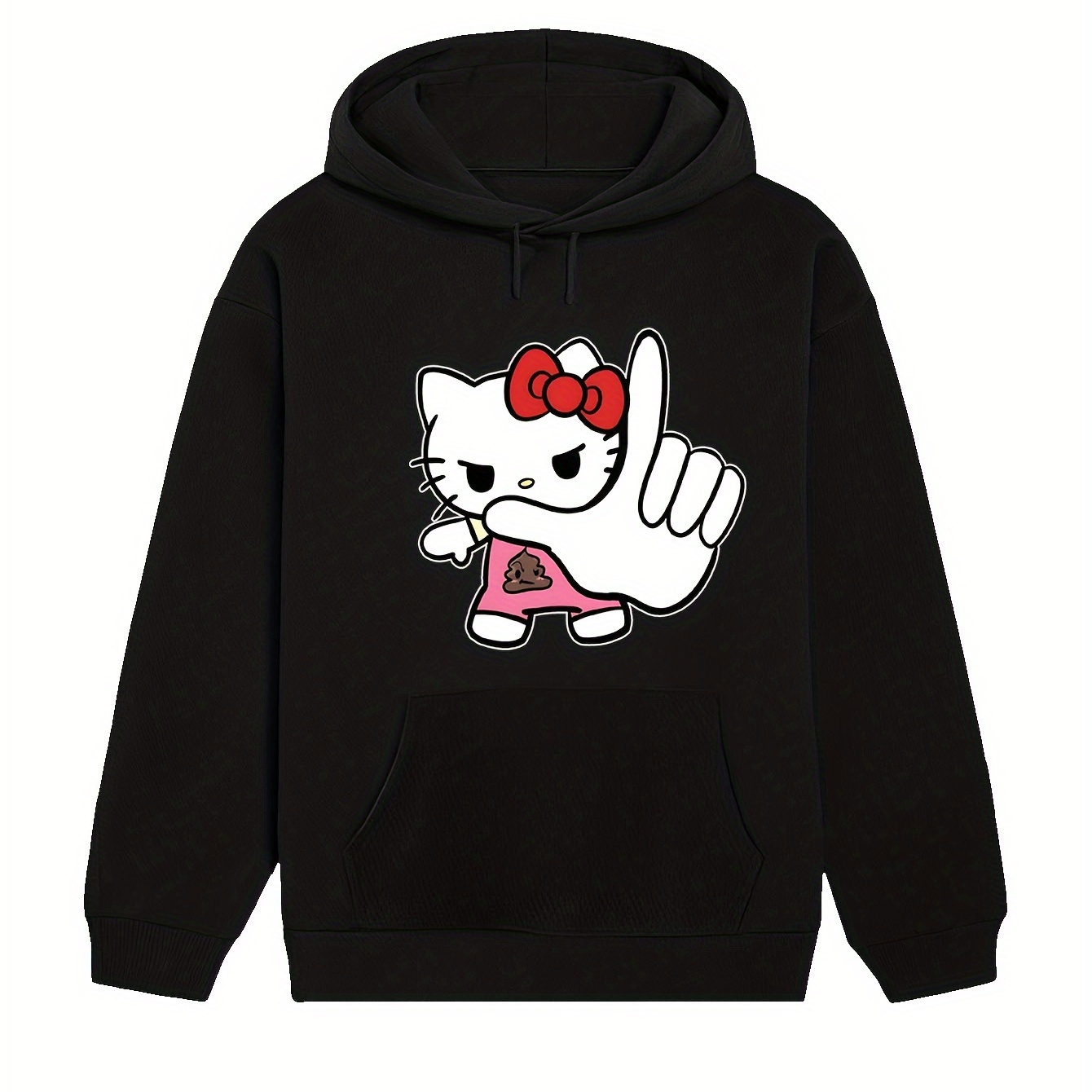 

[ Licensed ] Cute Hellokitty Pattern, Stylish And Comfortable Regular Hoodie With Hood