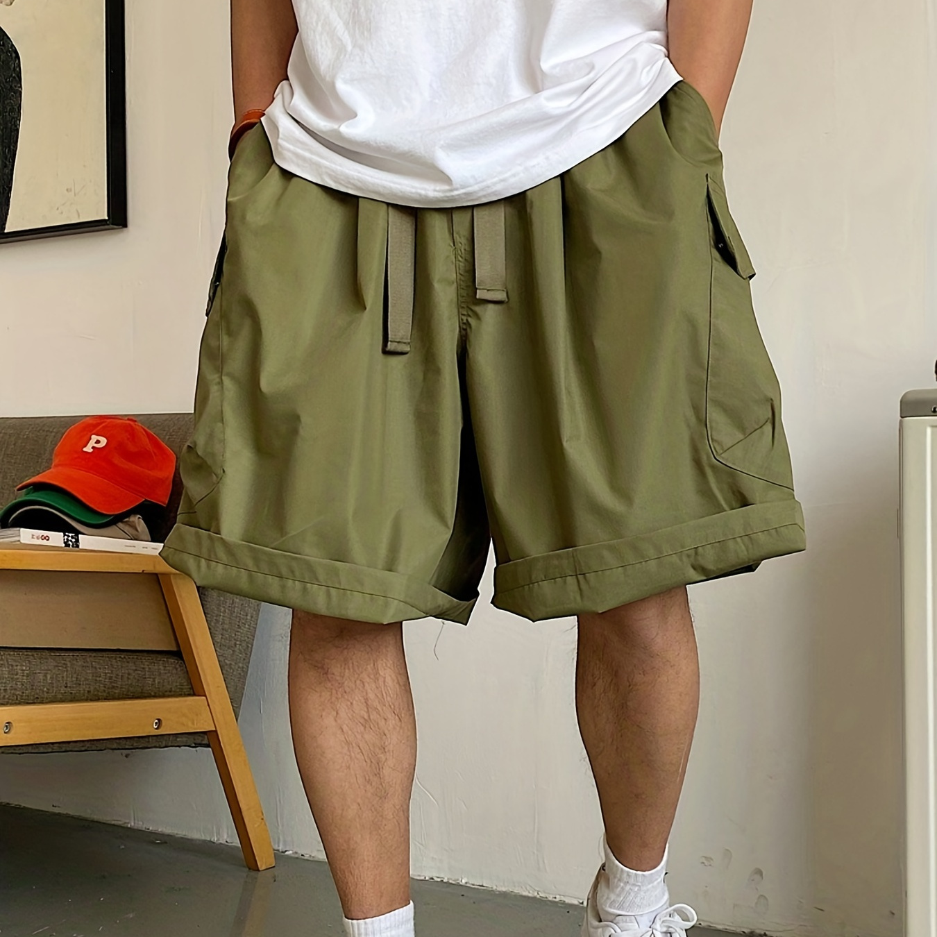 

Men's Cargo Shorts, Summer Thin Multi-pocket Wear Casual Pants, Bermuda Shorts