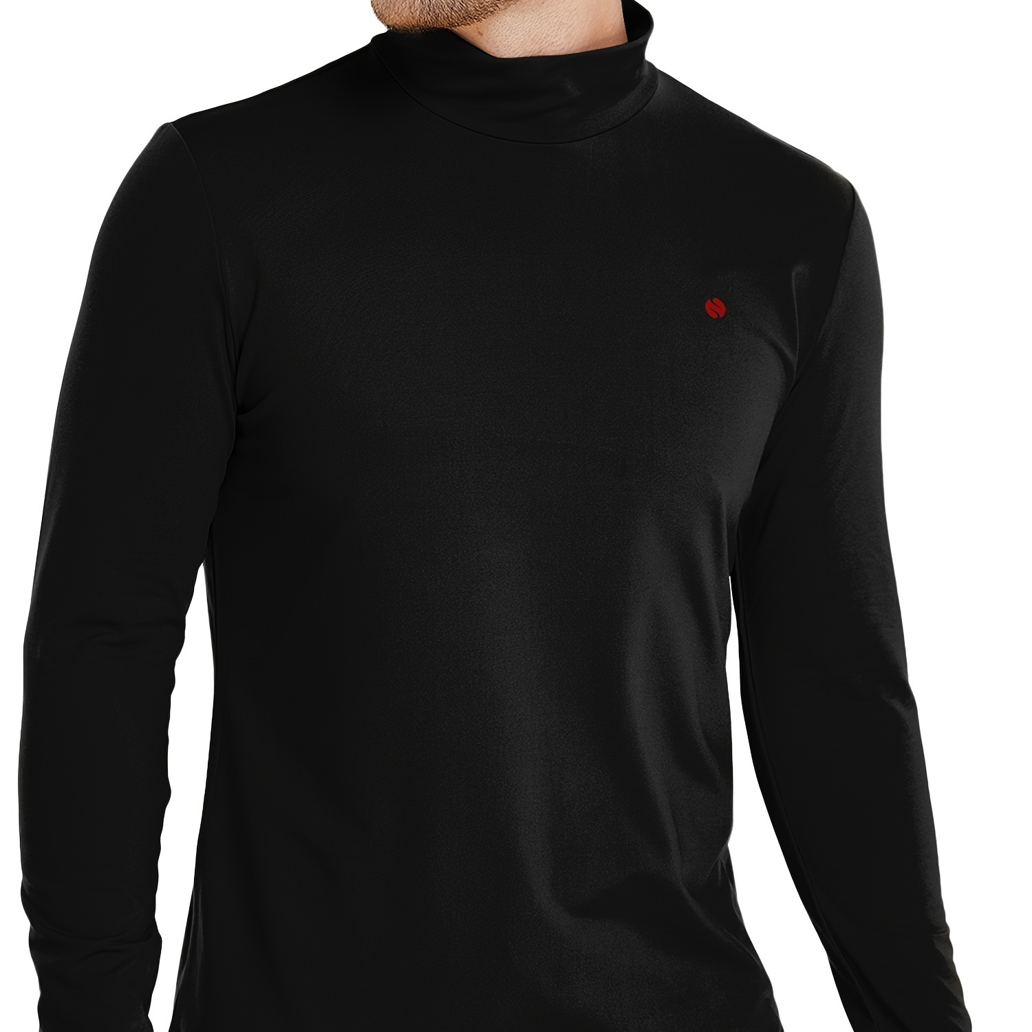 

Men Turtleneck Thermal Shirts, Men Turtleneck Long Sleeve Shirts Slim Fitted Mock Neck Base Layer