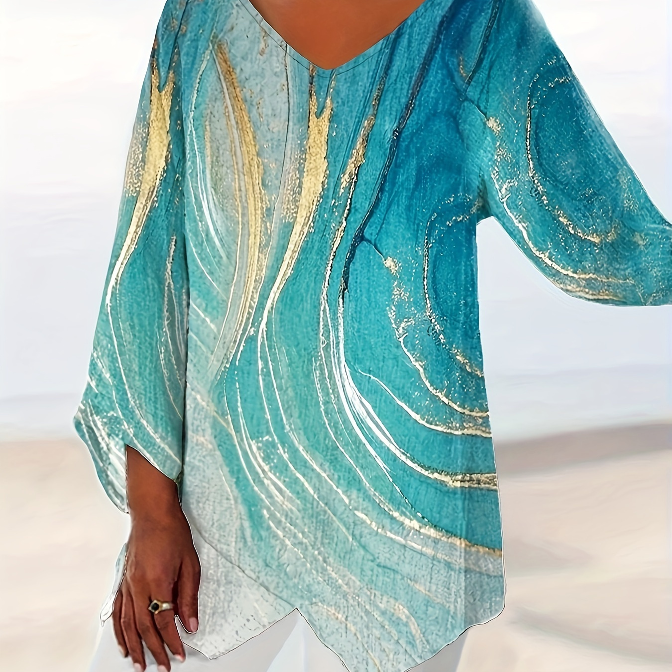 

Size V- T- For - /fall, Hem Unique , Long , Washable