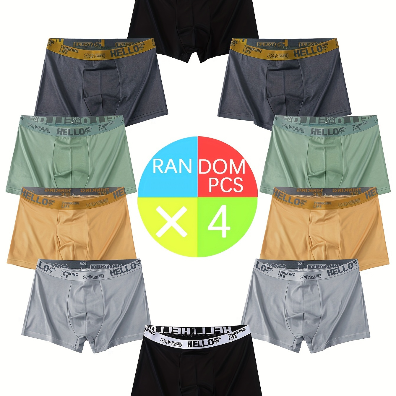 

4/7/10pcs Briefs - , , And Trunks For Comfortable , Drying Briefs