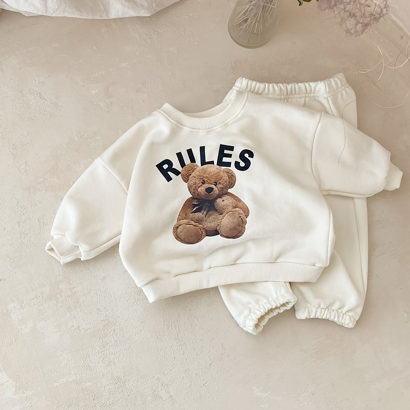 

2 pièces bébé mignon imprimé , - et pantalon, vêtements garçon, cadeau, vêtements d'extérieur