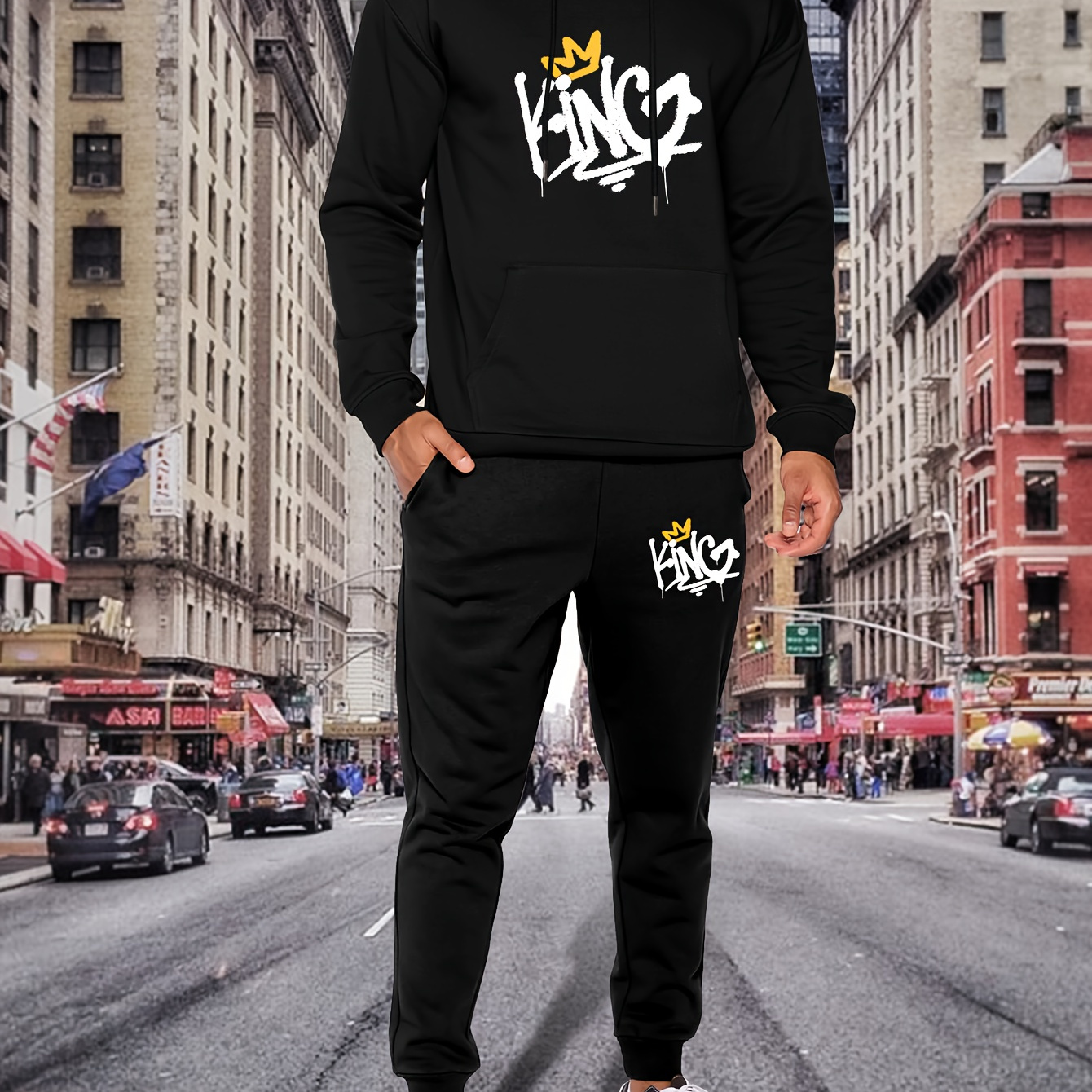 Basketball Print Mens 2pcs Outfits Casual Hoodies Long Sleeve Pullover  Hooded Sweatshirt And Sweatpants Joggers Set For Spring Fall Mens Clothing  - Men's Clothing - Temu Austria