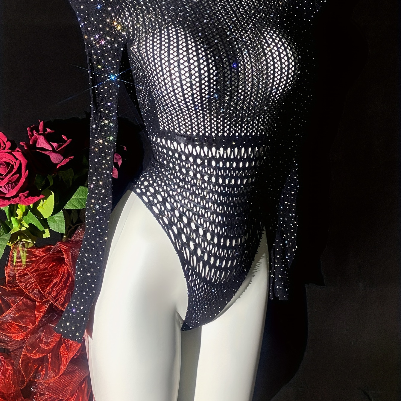 

-embellished Long Sleeve Bodysuit - , ,