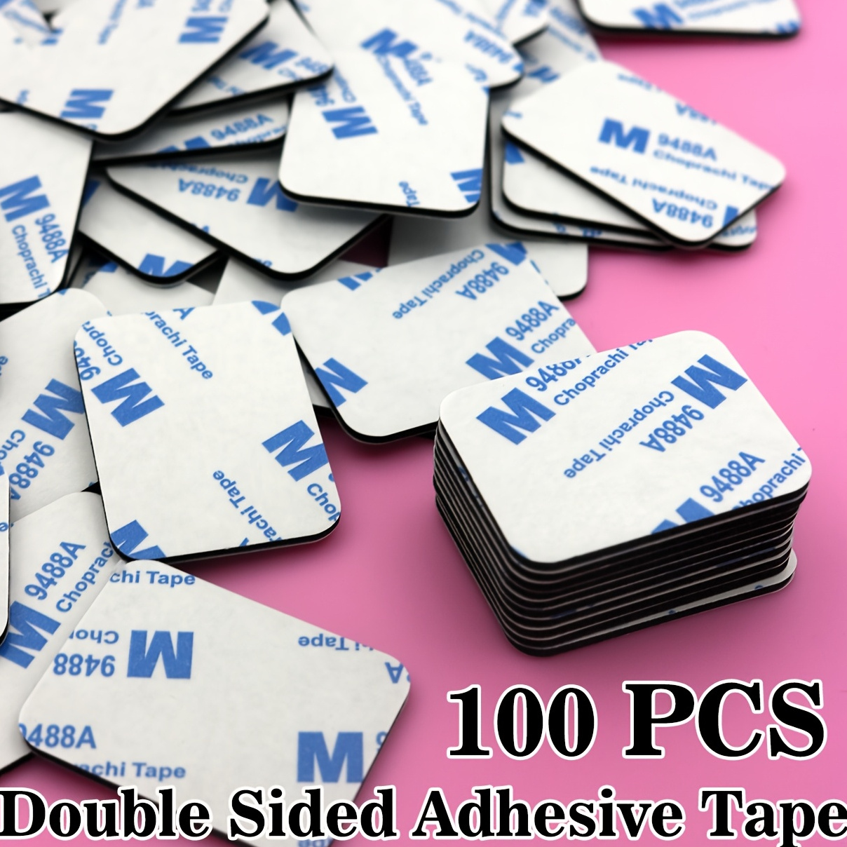 

480pcs/320pcs/160pcs/100pcs Strong Mounting Tape: Double Sided Adhesive Foam Tape Black Eva Foam, Suitable For Walls, Floors, And Doors, And Glass -