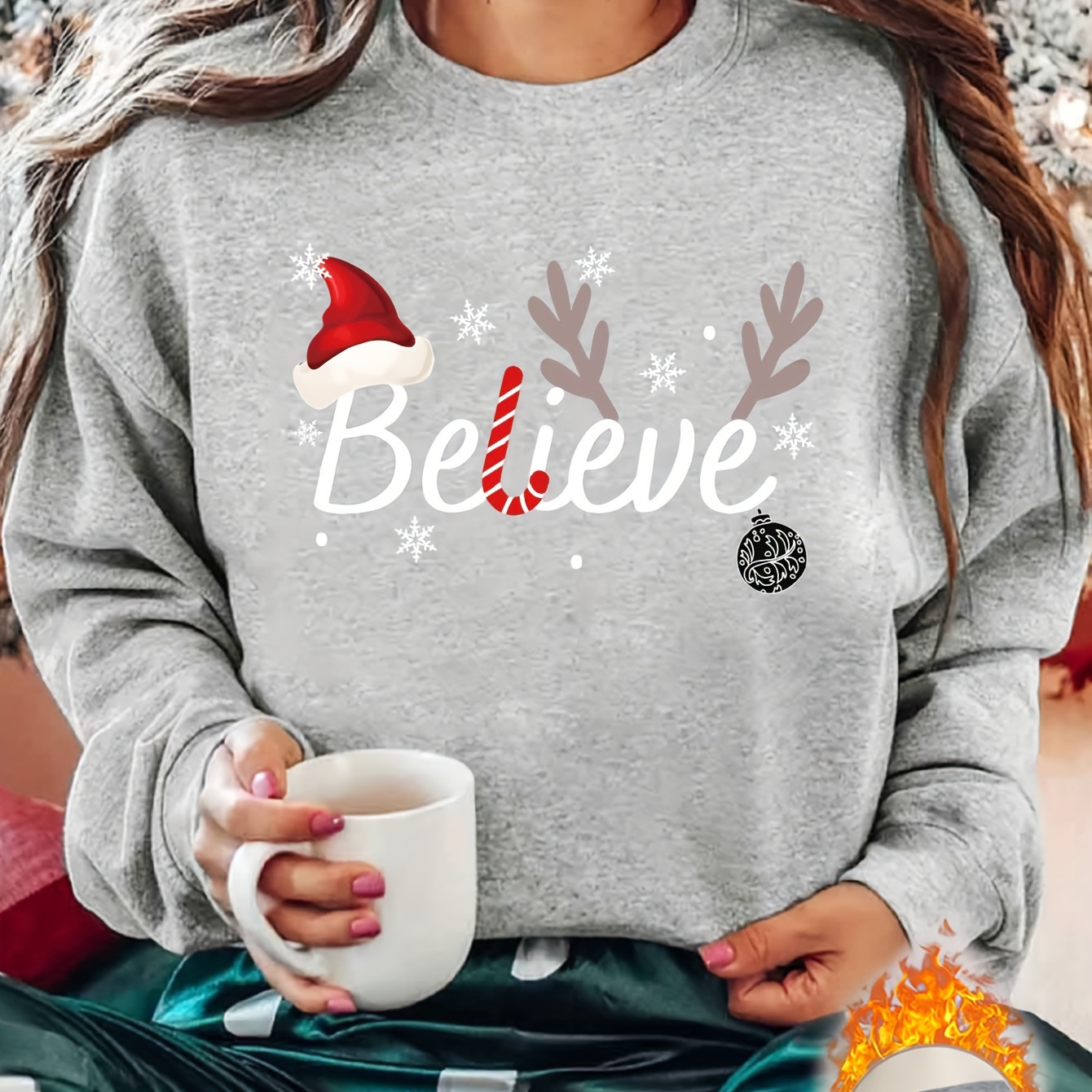 

Letter Print Sweatshirt, Crew Neck Casual Sweatshirt For Winter & Fall, Women's Clothing