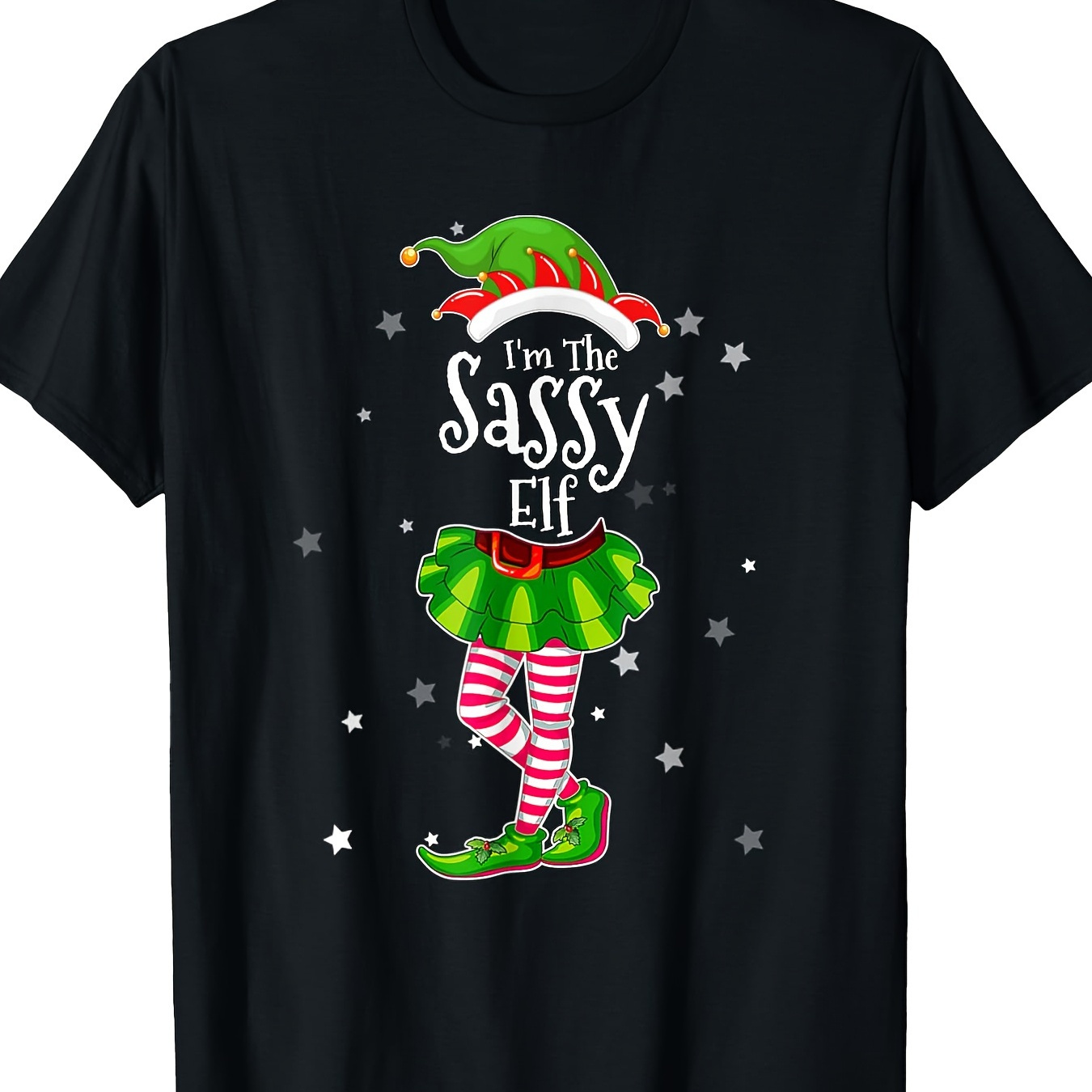 

I'm The Sassy Elf T-shirt Matching Christmas Costume Shirt T-shirt - 220g