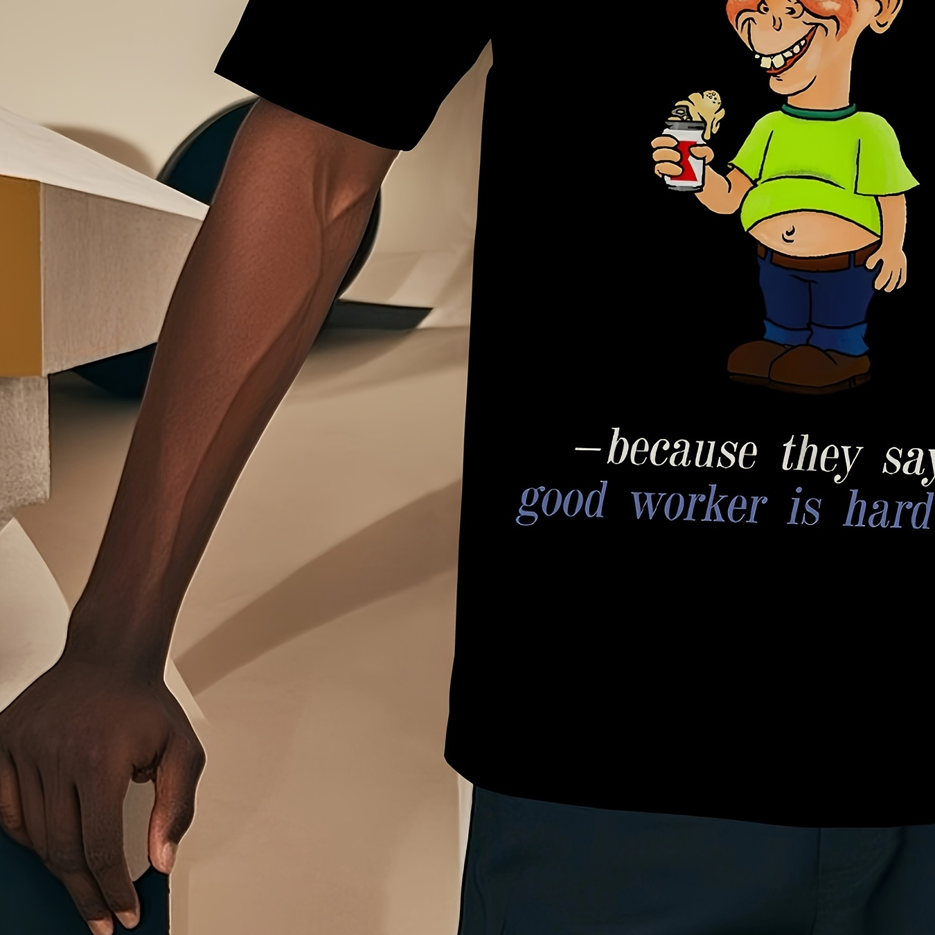 Men'S Premium 3D Cartoon Print T-Shirt