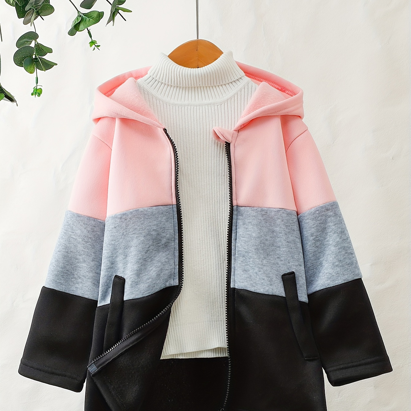 

' Long , / New Arrival, Thickened , Hooded Long Sleeve Outerwear, , Polyester , Regular Fit