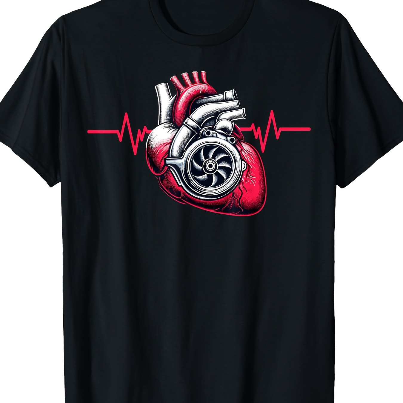 

Turbo T Shirts For Men Heart Turbo T-shirt220g