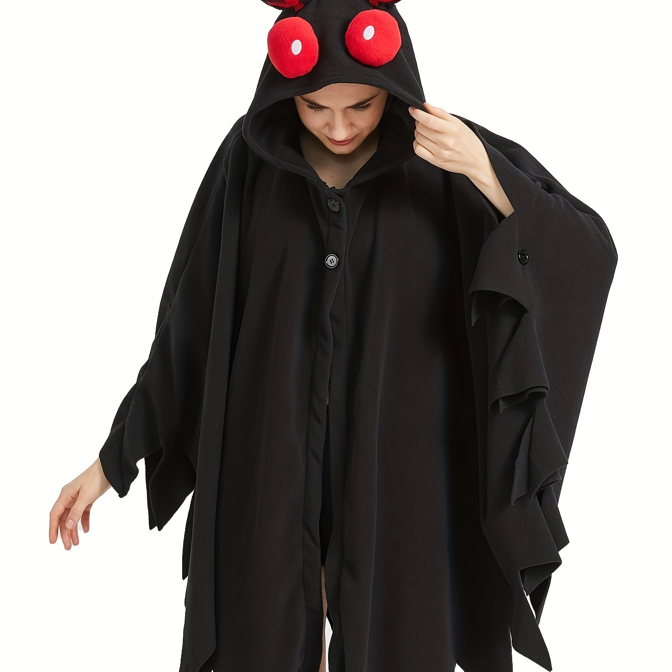 

Unisex Mothman Costume Mothman Cosplay Hooded Christmas Costumes Party Cape