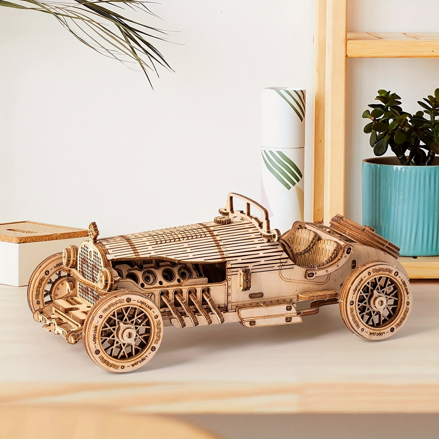 

3d Car Wooden Puzzle, Scale Model, Diy Model Kit, Handcraft Gift, Home Decoration, Mechanical Model Kit, Building Toy, Birthday/christmas Gifts