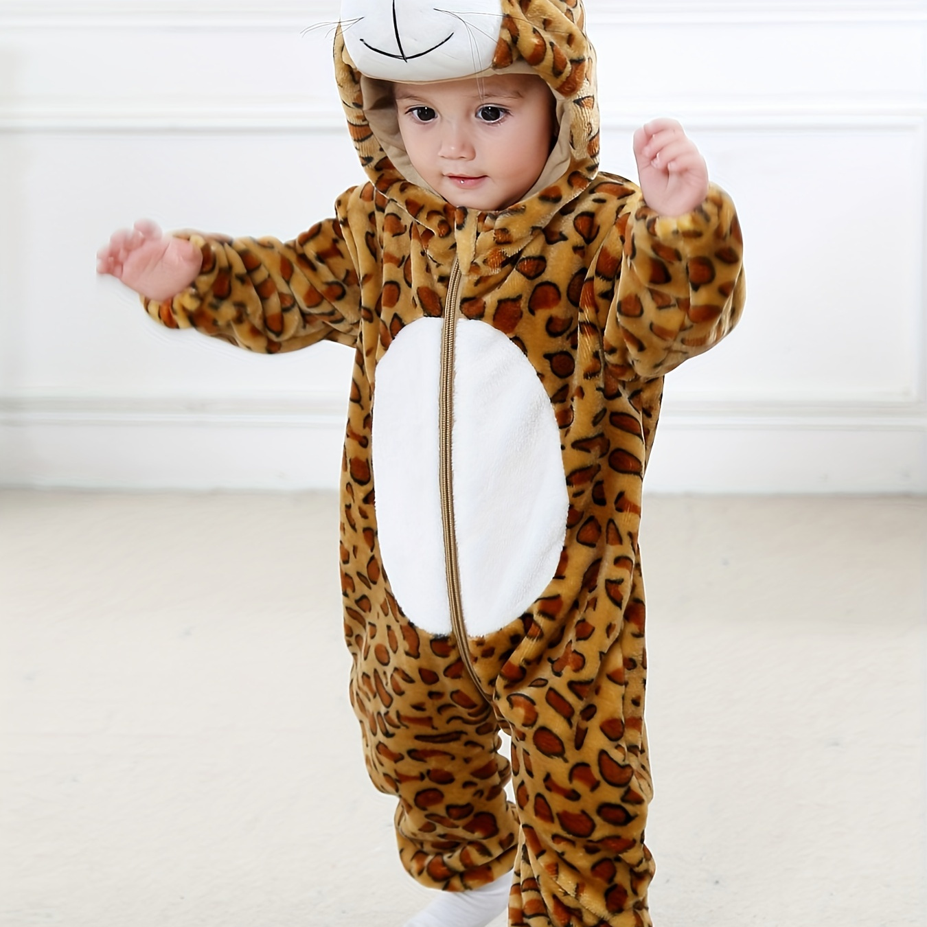 

Adorable Animal-shaped Baby Jumpsuit - Perfect For Spring & Autumn Parties!