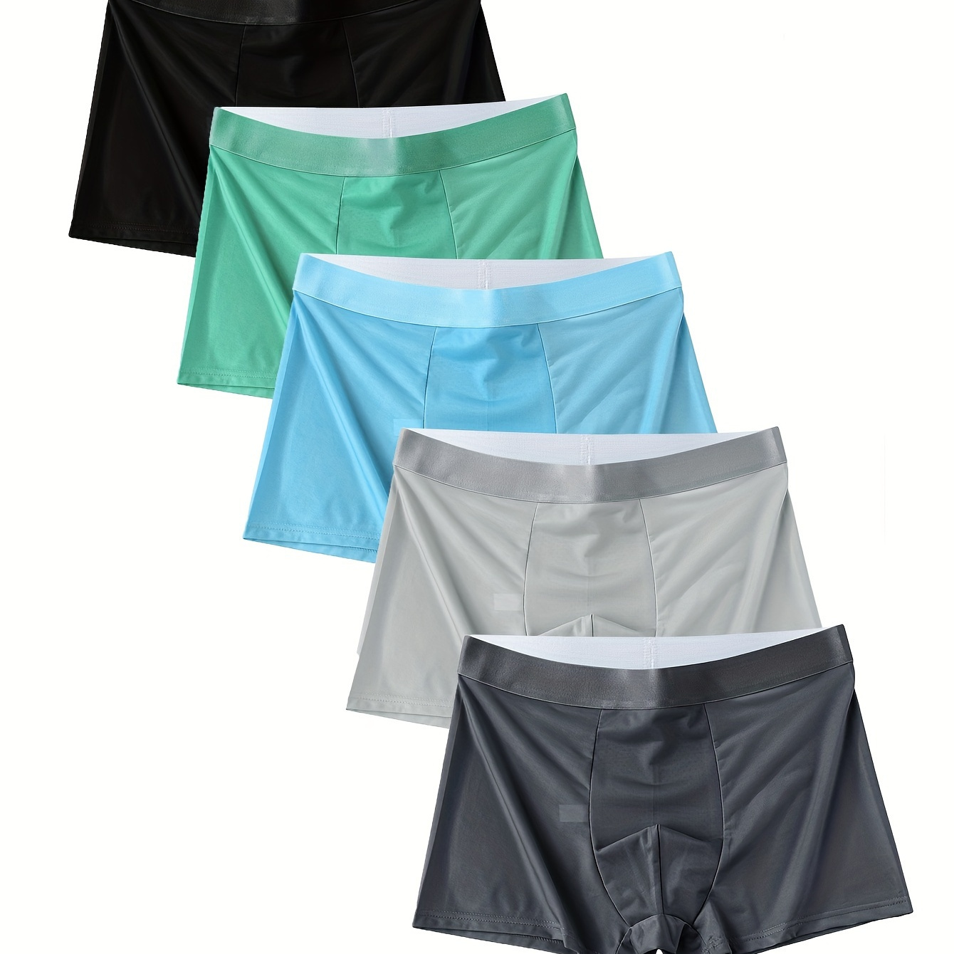 

5pcs Men'- Ice Briefs - , & Comfortable For And