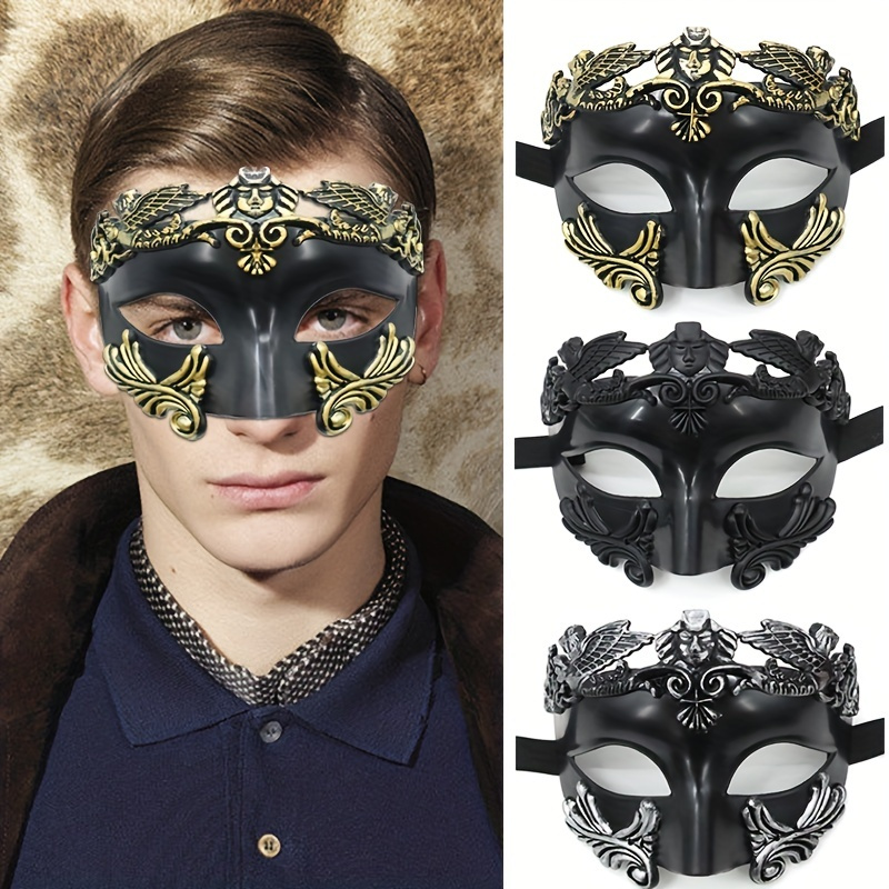 Men's Steampunk Spike Masquerade Mask Custome Cosplay Rivet Cyber Masks Punk  Accessories