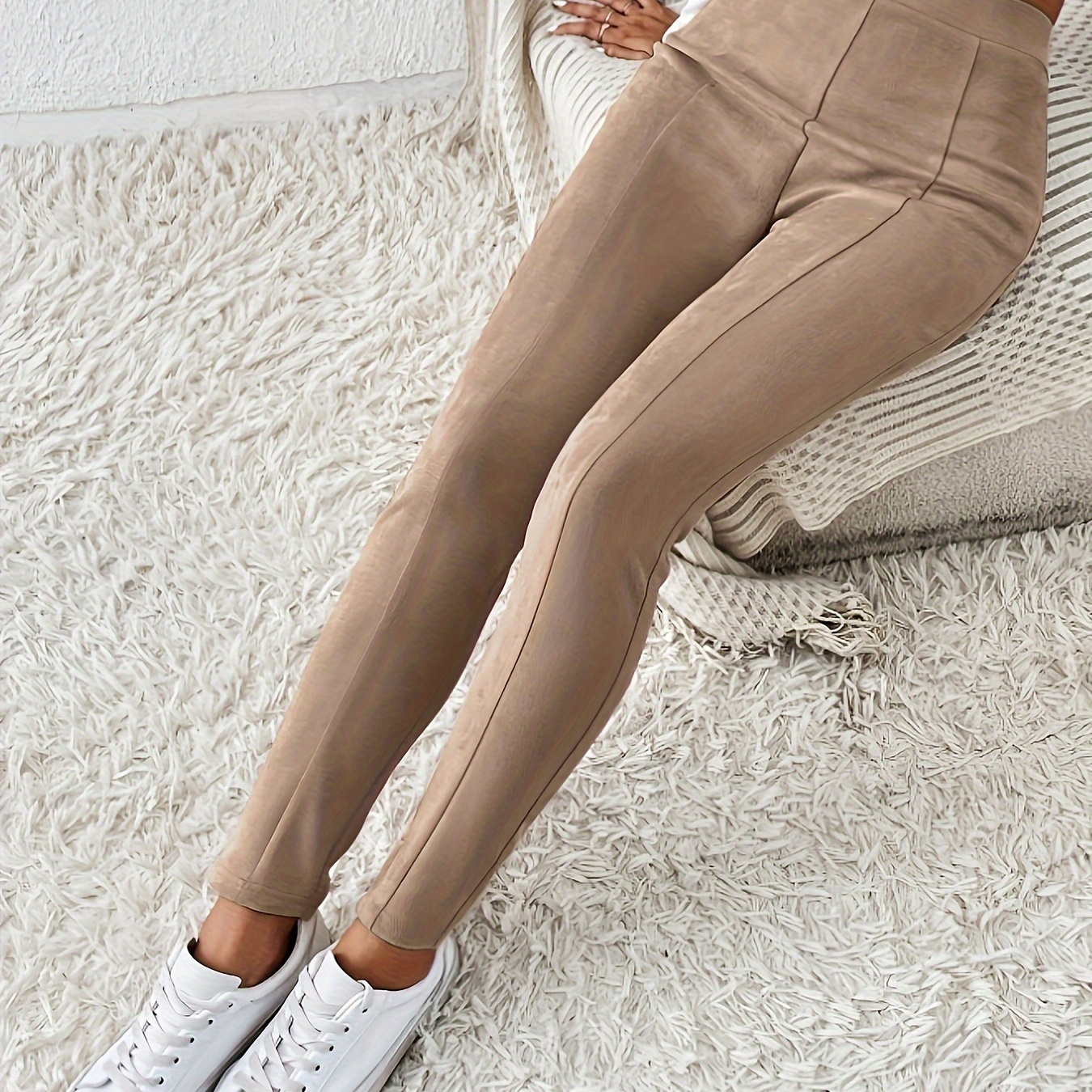 

Women' New Solid Color High Waist Leggings Trousers
