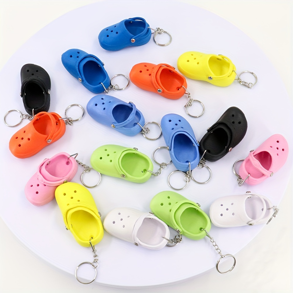 

1pc Cute Cartoon Shoe Charms For Diy Crafting, Slippers Keychain, Bag Purse Charm