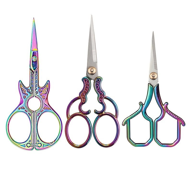 Plum Vintage Scissors Stainless Steel Household Scissors - Temu