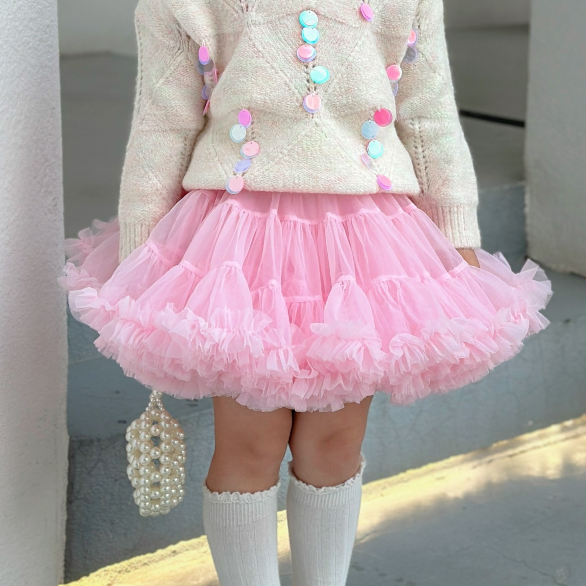 

' Baroque Tulle Skirt, Skirt, , , , Sun Pattern, Super Fit, Children's Skirt