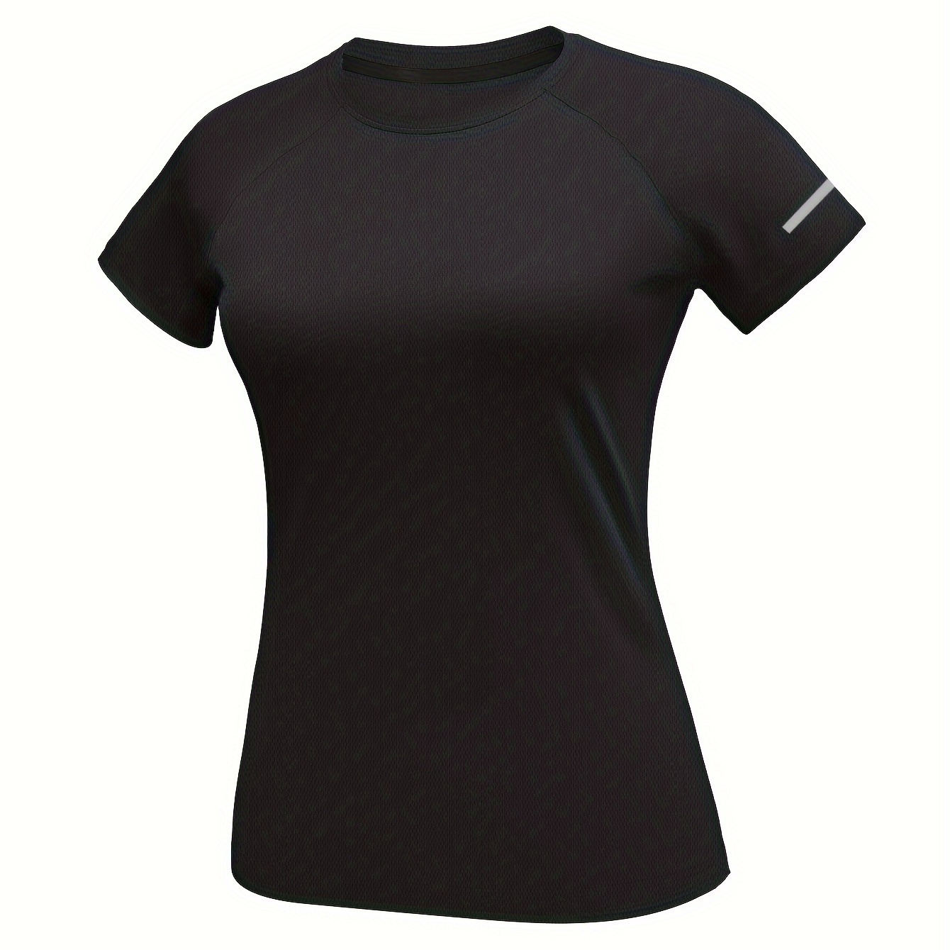 

Quick Drying Breathable Sports Tee, Short Sleeves Comfortable Fitness Training T-shirt, Women's Activewear