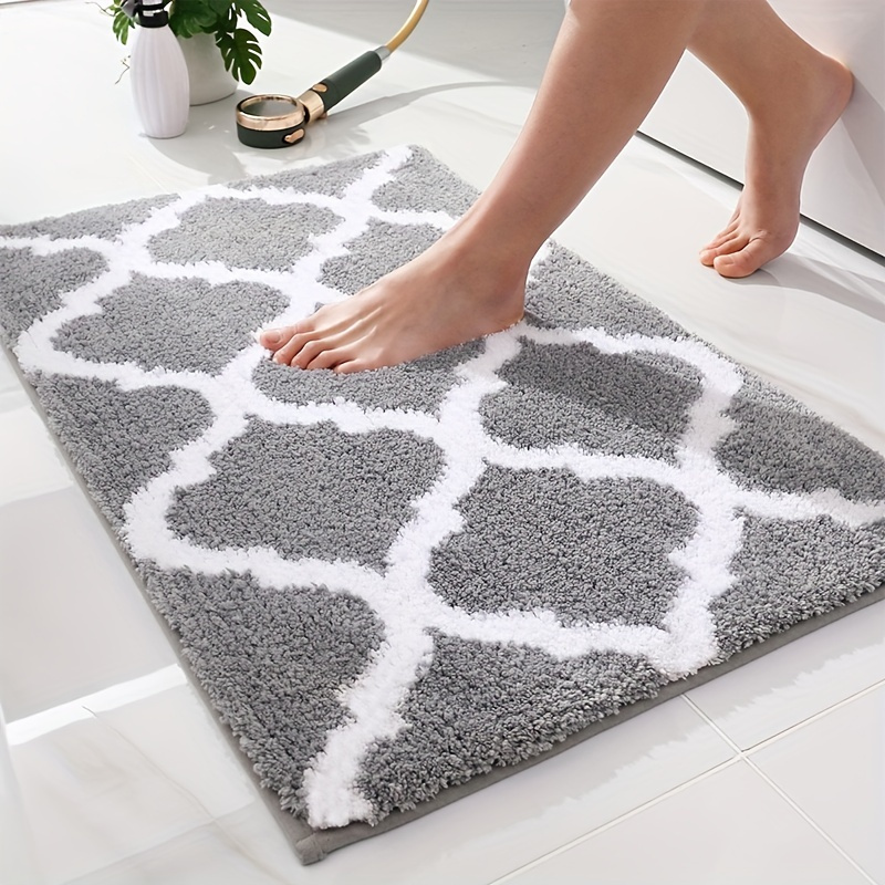 Loden Color Bath Mat Soft Shaggy Bathroom Rugs Non slip - Temu