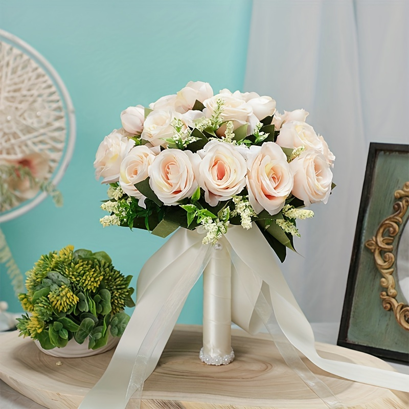 Foam Head Bouquet Holder Flower Handle For Wedding - Temu