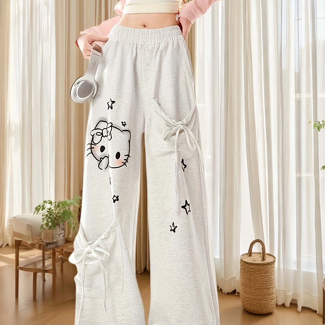 ウォーキング・ランニングウェア 90 Logo Girl Cropped Tee x Sweat Pants M Amazon.com: Obenie Women Streetwear Sweatpants Drawstring