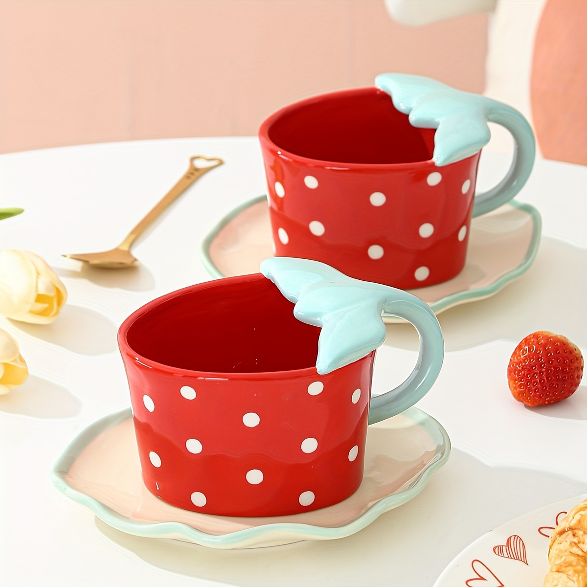 16 oz Strawberry Glass Cup – Emily Paige CO