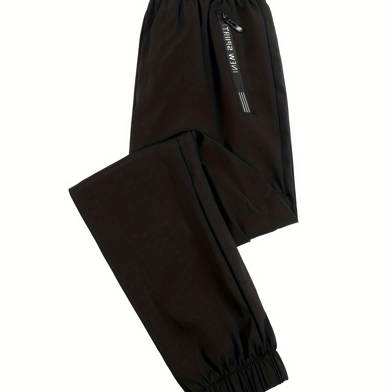 

Pantalon long décontracté pour garçons, séchage rapide, doux et confortable, pantalon respirant à taille élastique avec poches zippées sur les côtés, vêtements d'extérieur pour garçons.