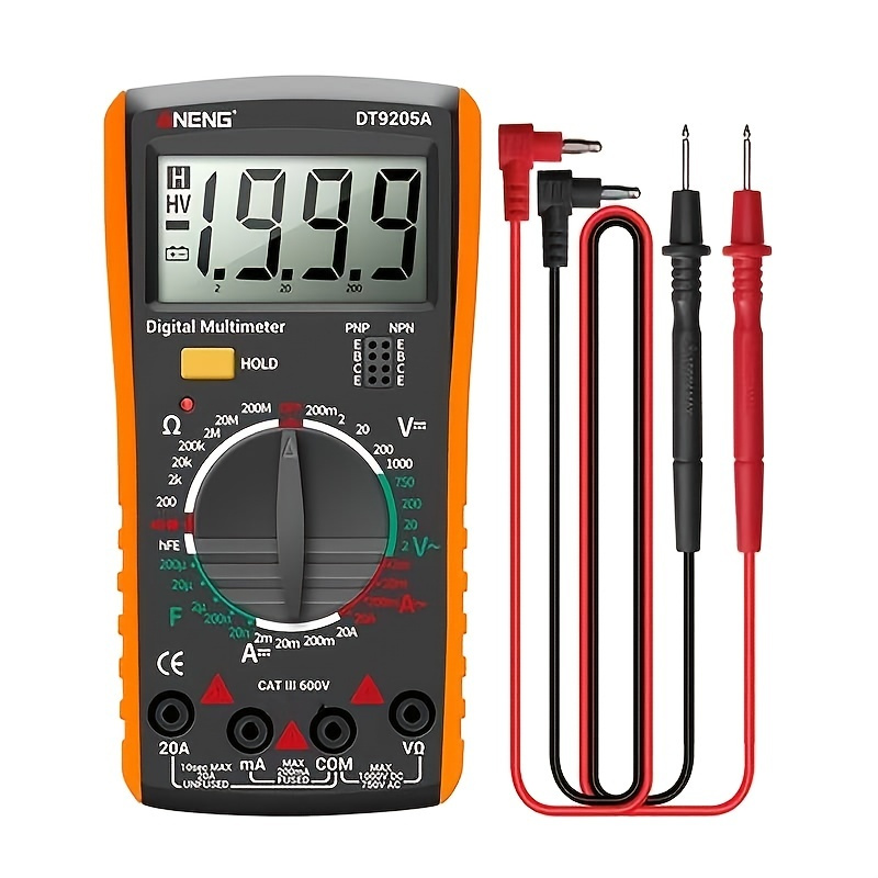 Goxawee Professional Multimeter Digital Tester Manual Range Voltage ...