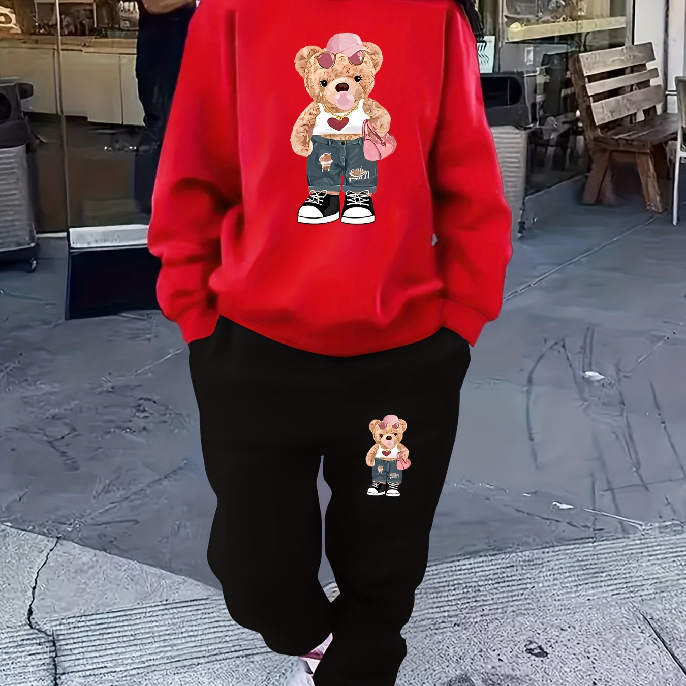 

's Sweatshirt & Set - , Long , Washable For Fall/
