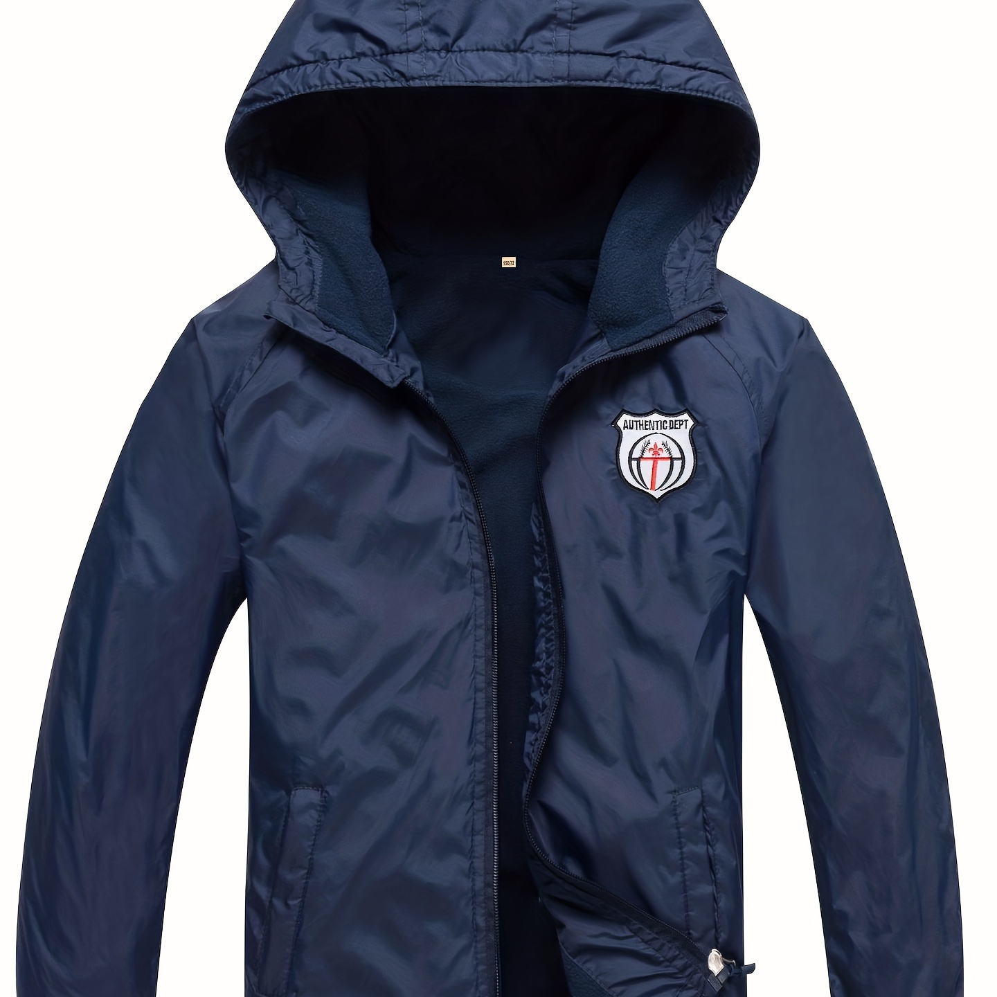 

Boys Zip Up Hooded Jacket Raincoat Windbreaker Outerwear For Spring Autumn And Winter Kids Clothes