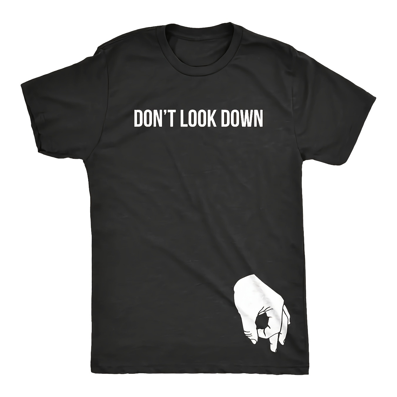 

Down" Funny Prank Tee For Men - Soft Cotton, Casual Round Neck T-shirt With Unique , Perfect Gift Idea